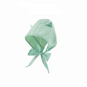 OUTOPEN Phong cách Hàn Quốc Khăn trùm đầu sừng quỷ nhỏ Màu trơn Nhanh khô Mũ có dây Phụ kiện trang phục Mũ chống nắng Mũ Beanie Cô Gái