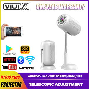 VIUIO HY310 PLUS Projector Full HD 1080P Projector 8000 Lumens Tripod Speaker High Brightness Youtube Netflix Andriod Projectors