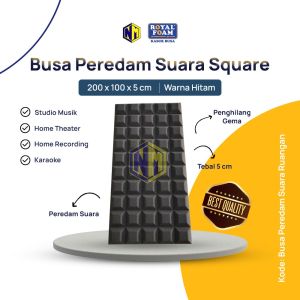 BUSA PEREDAM SUARA MODEL SQUARE 200x100x5cm / BUSA PEREDAM SUARA MODEL BLOK COKLAT