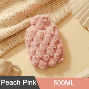 Hot Water Bag with Flannel Cover Period Pain Relieve Keep Warm Portable Hand Warmer Bag Heat Pad