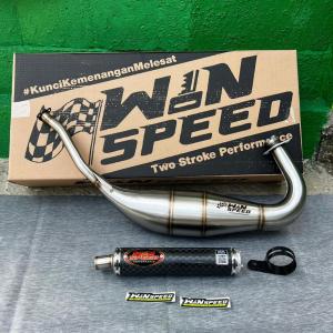 KNALPOT NINJA R/SS/RR KOBRA MEDIUM SLINCER CARBON CATUR PANJANG 30CM ORIGINAL WINSPEED PERFORMACE