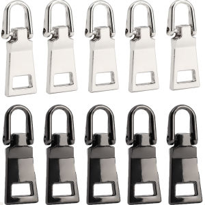 Thay thế khóa kéo kim loại puller Tab cho quần áo Áo khoác túi du lịch có thể tháo rời dây kéo đầu Phụ kiện túi
