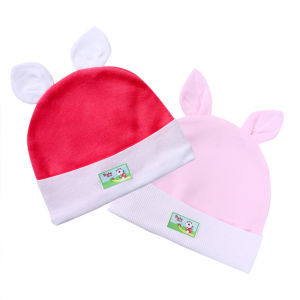 Combo 2 Nón Sơ Sinh Tai Thỏ Cotton giữ ấm cực cho bé mũ sơ sinh