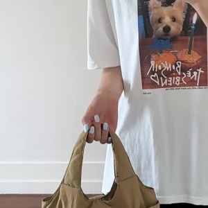 Túi vải nylon độc đáo túi đeo vai kẹp nách túi xách tay dung tích lớn phong cách Hàn Quốc nhiều ngăn tiện lợi túi tote cho mẹ bỉm sữa đi dạo