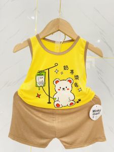 BỘ BA LỖ PHỐI HÌNH HỌA TIẾT DỄ THƯƠNG TỪ 4 TỚI 18KG CHO BÉ TRAI BÉ GÁI MÙA HÈ 2024