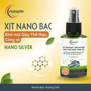 Xịt Khử Mùi Giày Thể Thao Công Sở Nano Bạc Hoàng Gia 100ml - Khử Khuẩn Chống Hôi Chân Hiệu Quả
