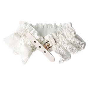 BAGUO Màu sắc đồng nhất Thắt lưng ren Co giãn Khóa ghim điều chỉnh Cạp quần rộng Thời trang Corset eo Thắt lưng corset Các quý cô