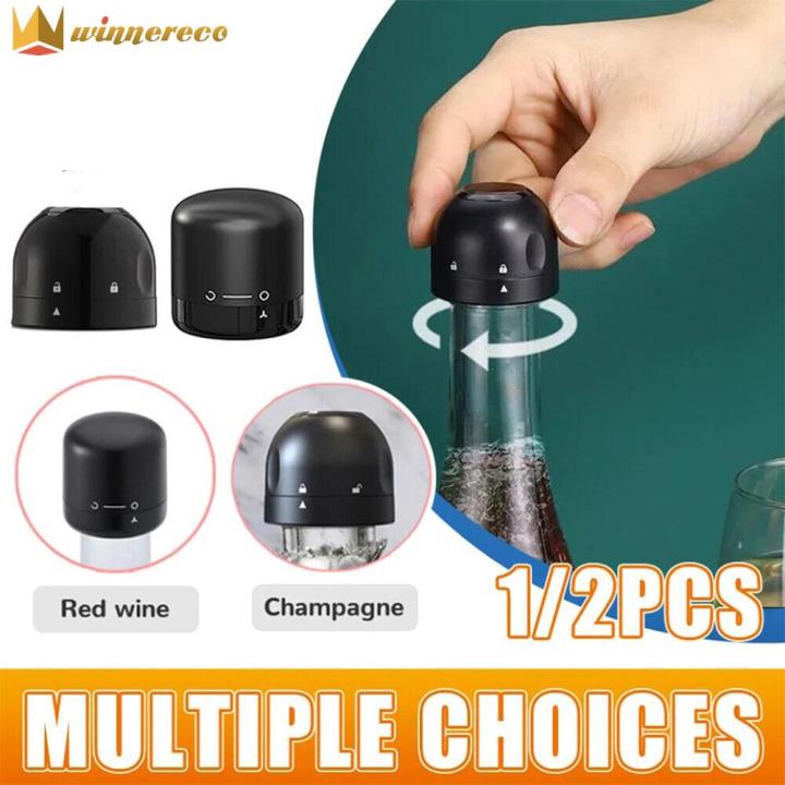 thumbnail image 2 of 8Pcs Wine Stoppers, Silicone Beverage Bottle Sealer Caps 2 of 14