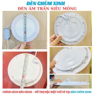 [ Đèn Chùm Xinh ] Đèn âm trần led hiện đại chính hãng lắp nhà ở căn hộ văn phòng - Bảo hành 2 năm