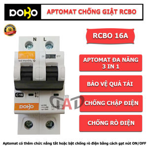 Aptomat Chống Giật (Bảo Vệ Quá Tải Ngắn Mạch Chống Dòng Dò) RCBO - DOBO