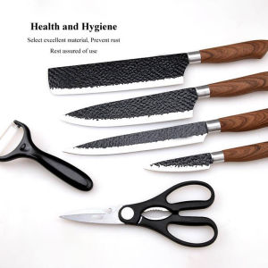 Japanese Chefs Knife Set Genuine OTO knife for kitchen set High Quality Stainless Steel Multifunction Kitchen Knife Set on sale 6-Piece Kitchen Tools kitchen knife high quality Japanese style 6 piece-set non-stick knife