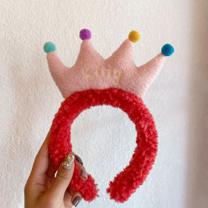 Zy Fashion Crown King Headband for Women Korean Style Fashion Girl Face Wash Makeup Hairband