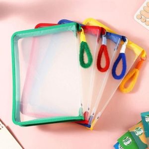 Túi Đựng Tài Liệu A4 Khóa Kéo Trong Suốt Có Tay Cầm | Túi Hồ Sơ Giấy Tờ Sách Vở Gia Đình Học Tập