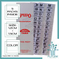 Speedo Index Tabs Insertable Self Adhesive Index Tabs with Alphabetical Print Inserts Clear Color: Clear, Blue, Green, Yellow, Red, Pink and Orange [Future Industries]. 