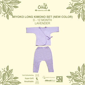 CUIT Baby 0 - 12 Bulan Setelan Kimono Tangan Panjang Celana Panjang Miyoko - Piyama Bayi Lengan Panjang