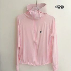 Áo khoác chống nắng nữ logo thỏ – Vải lạnh cao cấp chống UV UPF 50+ che tay mặt co giãn 3 chiều