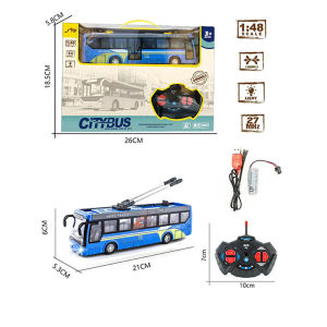 【WJ】1:48 Remote control vehicle remote control bus school bus tourism bus sightseeing bus childrens toy car