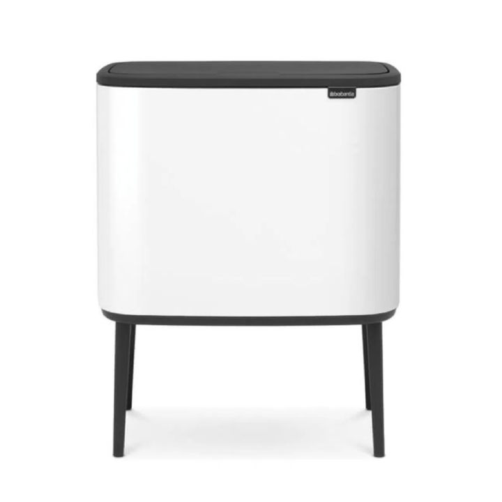 BRABANTIA BO TOUCH Waste Bin 36L MATT STEEL /MATT WHITE Lazada Singapore