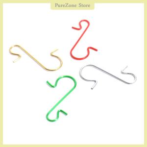 [PureZone] 50pcs Christmas Ornament Metal S-Shaped Hook Holders Christmas Tree Ball Pendant