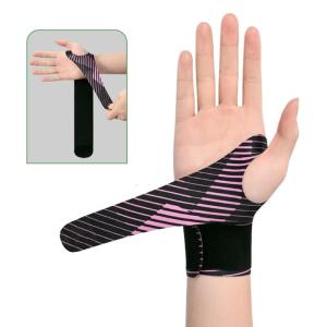 Nylon Spandex Pressure Wristband Flexible Left Arm Support Brace for Repetitive Strain Injuries