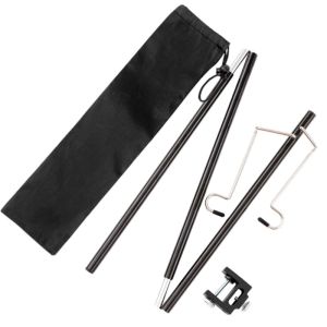 90cm Light Holder Adjustable With Hook Camping Lantern Stand Folding Lamp Bracket For Tourist