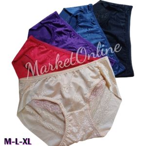 5 Quần Sịp Lót Nữ 38kg Đến 60kg Vải Ren Pha Gấm Mềm Mịn Mát MarketOnline R01