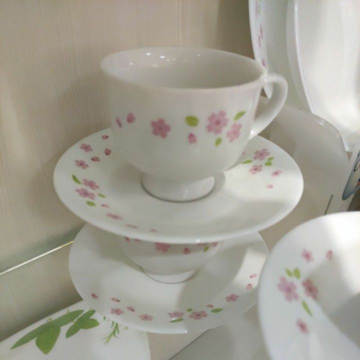 Corelle Sakura Set Corelle Deluxe Sakura 16pc Dinner Set (V-L) –