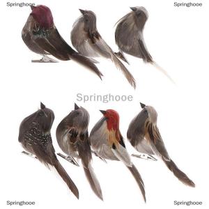 [COD] Springhooe 1ชิ้นขนนกโฟมปลอมสีเทานกตกแต่งงานแต่งงานบ้าน