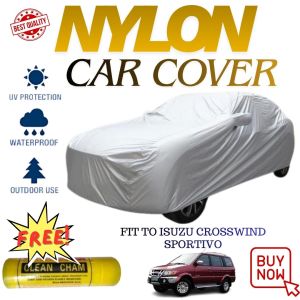 ISUZU CROSSWIND Waterproof Nylon Car Cover Lightweight For Regular SUV Car Protection With Chamois Towel