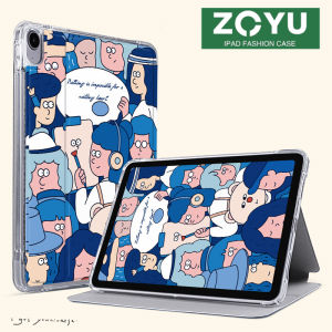 ZOYU iPad Case Cartoon Cute Silicone Soft Case for iPad 2020 Air 4 Air 5 2022 iPad 2021 Pro 11 Air 3 iPad 7th 8th 9th gen 5th 6th mini 1 2 3 mini 5 mini 6 Pro 10.5 Air1 Air2 Smart Case No pencil slotAuto sleep/wake up Young Girl Cover