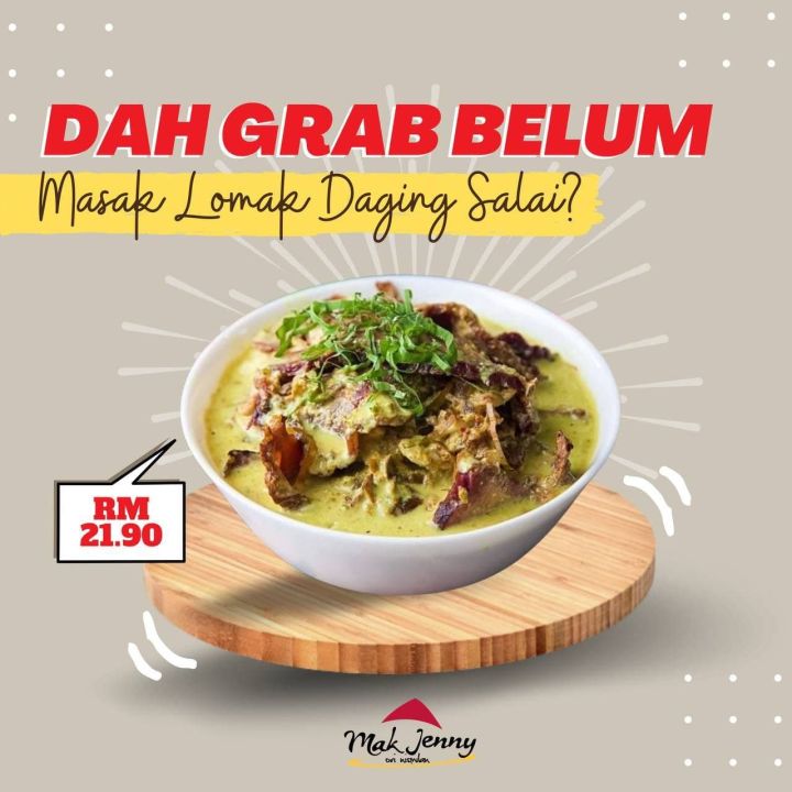 [READY-STOCK] MASAK LEMAK DAGING SALAI OMAK JENNY ORIGINAL MASAKAN NISMILAN READY TO EAT SEDIA DIMAKAN MASAK LEMAK DAGING SALAI OMAK JENNY WITH FREE GIFT BEKAS SAMBAL atau SUDU CIKIUT MASAKAN NEGERI SEMBILAN GUNA ARANG