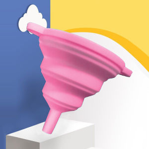 Liquid Funnel Silicone Kitchen Tool Foldable Collapsible Filling Funnel