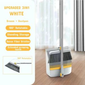 Goldstar Foldable Broom Broom and dustpan cleaning set Dustpan Set For Home Household Floor Cleaning Set Rotating Broom With Dustpan