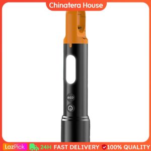 Mini Flashlight High Brightness Torch USB Rechargeable Portable LED COB Flashlight Zoomable Multi-Function Torch Lightweight for Outdoor Emergency