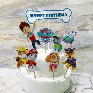 Topper Ulang Tahun Paw Patrol / Topper Cake Paw Patrol / Hiasan Kue Lucu