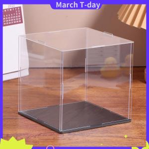 March กล่องโชว์อะคริลิคใส1ชิ้นกล่องป้องกันฝุ่นสำหรับตุ๊กตา ของเล่น ของสะสม22ขนาด