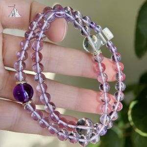 Montagne Jewelry Original Design Fine Jewellery Natural 6mm Light Purple Bolivia Amethyst Bracelets