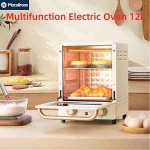 Macaiiroos Electric Oven 12L Smart Digital Baking Oven KX12M Automatic Multi-Functional Electric Grill Household Smart Baking tray Small Temperature ControlOven