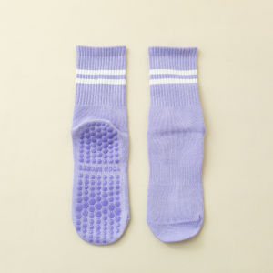 CCW 1Pair Yoga Socks Anti-Slip Quick-Dry Damping Pilates Ballet Socks Good Grip For Women Cotton Fitness Socks