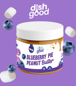 เนยถั่วรสบลูเบอรี่ (Blueberry) Peanut Butter 350g.