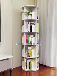 Book Shelfs Rack Storage Book Cabinet Bookcases Shelving Book Cabinet Book Shelf Rack Cabinet Rotating floor-standing desktop with 360-degree rotation for home use by children