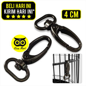 Kicau Mart Kunci Pengaman Gembok Sangkar Kandang Burung Kucing Anjing Hamster Sugar Glider Head Lock Besi Anti Patah KPLBP