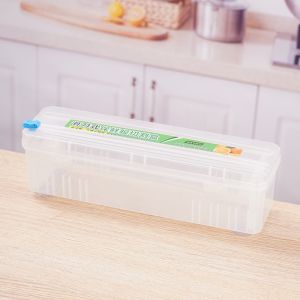 Food Cling Film Cutting Box Home Sliding Knife Aluminum Foil Cling Film Paper Cutter Kitchen Tools