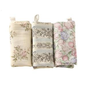 22x23cm bé Khăn vuông trẻ sơ sinh Yếm trẻ em đáng yêu chập chững biết đi drooling BIB 4 lớp tay khăn burp vải 3 cái/bộ