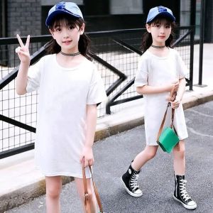 Gaun Budak Perempuan Baru Rok Panjang Bawah Lutut Musim Panas Tanpa Lengan Versi Korea Pakaian Kanak-kanak Skirt a Barat Kanak-Kanak Besar Skirt Pantai Bera