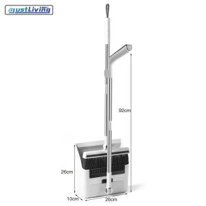 Justliving 3 Trong 1 chổi gia đình Chổi lau sàn Và bộ quét bụi Dày chổi quét bàn chải bàn chải Và Dustpan Với tay cầm dài Không Dính Tóc Sàn dụng cụ vệ sinh Cho Nhà/Văn Phòng/Ký túc xá dụng cụ dọn vệ sinh
