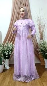 PROMO MURAH Gamis Sabrina/ gamis pesta mewah sederhana/gamis murah meriah promo/gamis brukat/gamis brukat terbaru kekinian viral/ gamis brukat kondangan mewah remaja