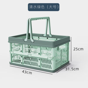 LZD [ Specializing in Trolley 25 Year ] Folding Shopping Cart Four-Wheel Trolley Universal Wheel Large Lever Car Shopping Cart
