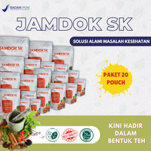 Teh Herbal Alami untuk Kesehatan Saraf & Sirkulasi | JAMDOK SK Teh Bunga & Rempah – Paket 20 Pouch