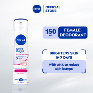 NIVEA Brightening & Smooth Deodorant Spray 150ml / Women / Antiperspirant / Ubat Ketiak